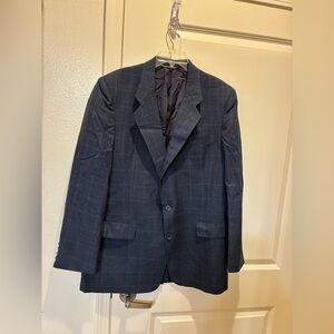 Christian Dior Monsieur 1970s Vintage Wool Suit Plaid Business Menswear